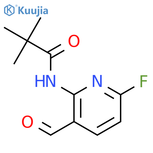 Propanamide, N-(6-fluoro-3-formyl-2-pyridinyl)-2,2-dimethyl- structure