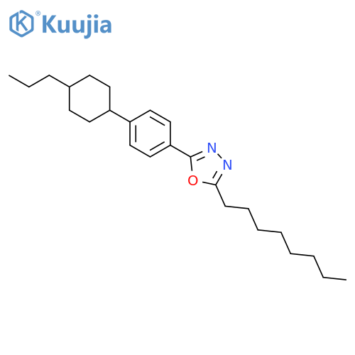1,3,4-Oxadiazole, 2-octyl-5-[4-(4-propylcyclohexyl)phenyl]- structure