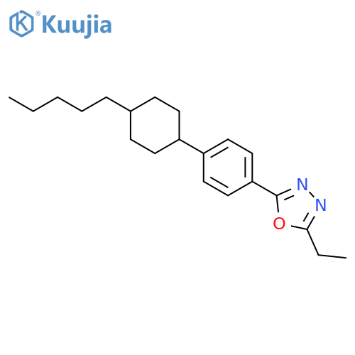 1,3,4-Oxadiazole, 2-ethyl-5-[4-(4-pentylcyclohexyl)phenyl]- structure