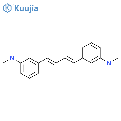 BENZENAMINE, 3,3'-(1E,3E)-1,3-BUTADIENE-1,4-DIYLBIS[N,N-DIMETHYL- structure