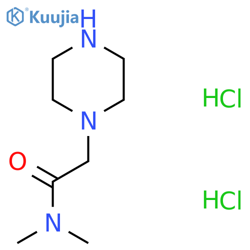 N,N-Dimethyl-2-(piperazin-1-yl)acetamide dihydrochloride structure