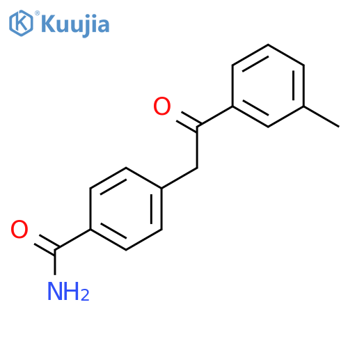 Benzamide, 4-[2-(3-methylphenyl)-2-oxoethyl]- structure