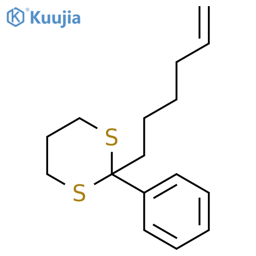 1,3-Dithiane, 2-(5-hexenyl)-2-phenyl- structure