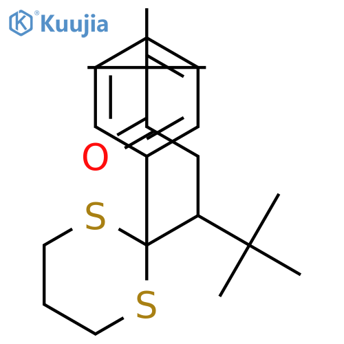 3-Heptanone, 2,2,6,6-tetramethyl-5-(2-phenyl-1,3-dithian-2-yl)- structure
