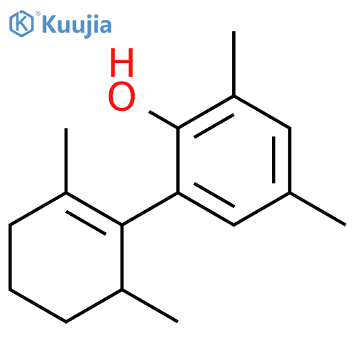 Phenol, 2-(2,6-dimethyl-1-cyclohexen-1-yl)-4,6-dimethyl- structure
