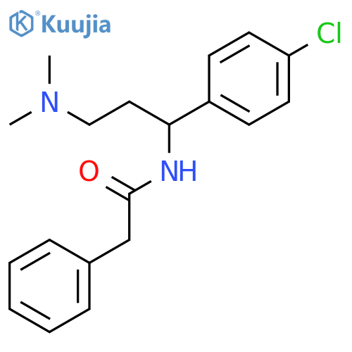Benzeneacetamide, N-[1-(4-chlorophenyl)-3-(dimethylamino)propyl]- structure