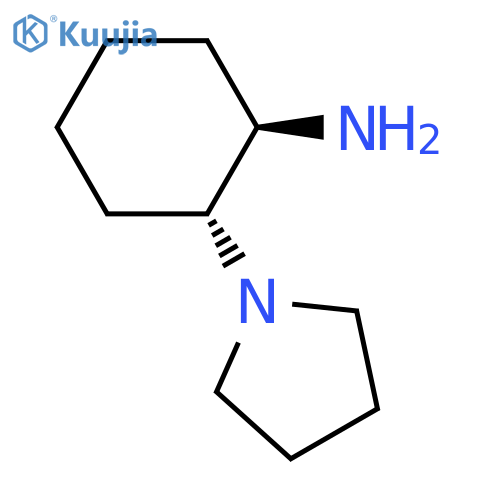 Cyclohexanamine, 2-(1-pyrrolidinyl)-, (1R,2R)- structure