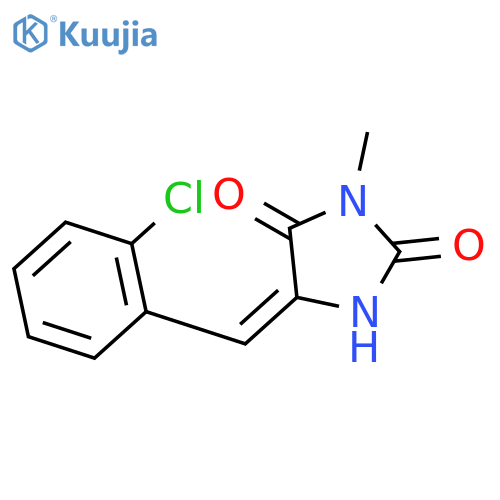 2,4-Imidazolidinedione, 5-[(2-chlorophenyl)methylene]-3-methyl- structure