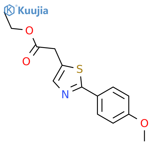 ethyl [2-(4-methoxyphenyl)-1,3-thiazol-5-yl]acetate structure