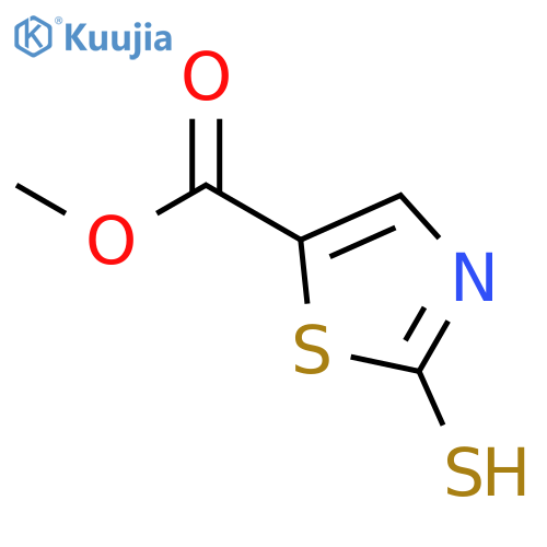 Methyl 2-mercaptothiazole-5-carboxylate structure