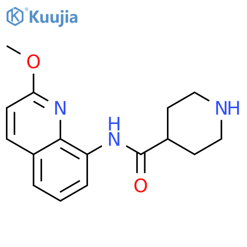 4-Piperidinecarboxamide, N-(2-methoxy-8-quinolinyl)- structure