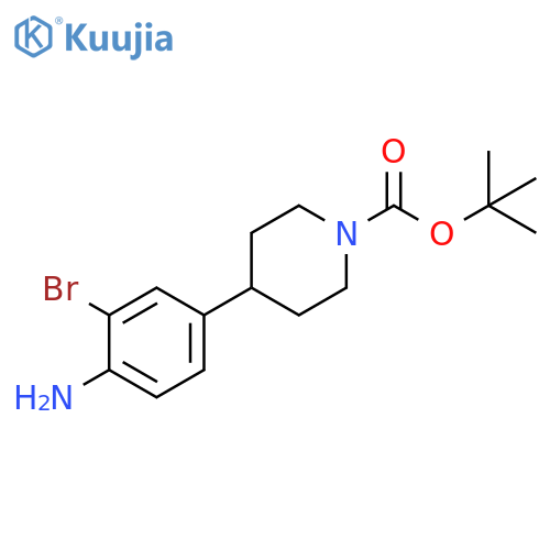 tert-Butyl 4-(4-amino-3-bromophenyl)-piperidine-1-carboxylate structure