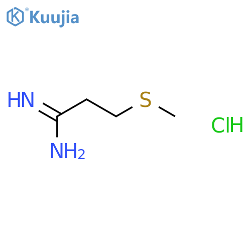 3-(methylthio)propanimidamide hydrochloride structure
