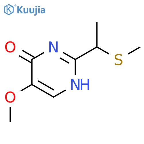4(1H)-Pyrimidinone, 5-methoxy-2-[1-(methylthio)ethyl]- structure