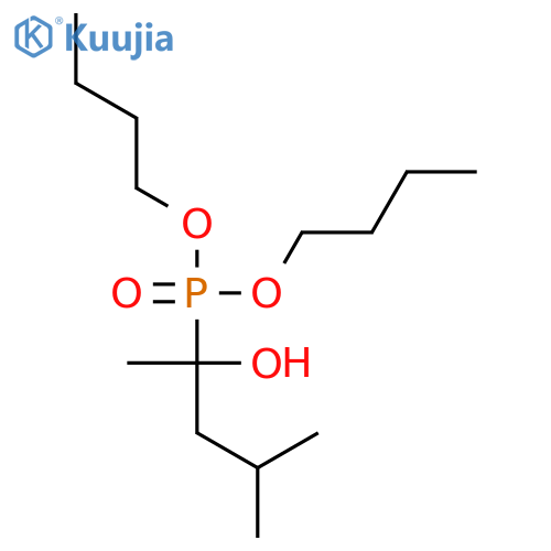 Phosphonic acid, (1-hydroxy-1,3-dimethylbutyl)-, dibutyl ester structure