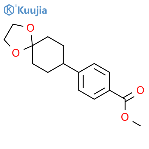 Benzoic acid, 4-(1,4-dioxaspiro[4.5]dec-8-yl)-, methyl ester structure