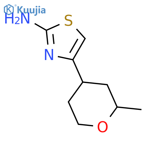 2-Thiazolamine, 4-(tetrahydro-2-methyl-2H-pyran-4-yl)- structure