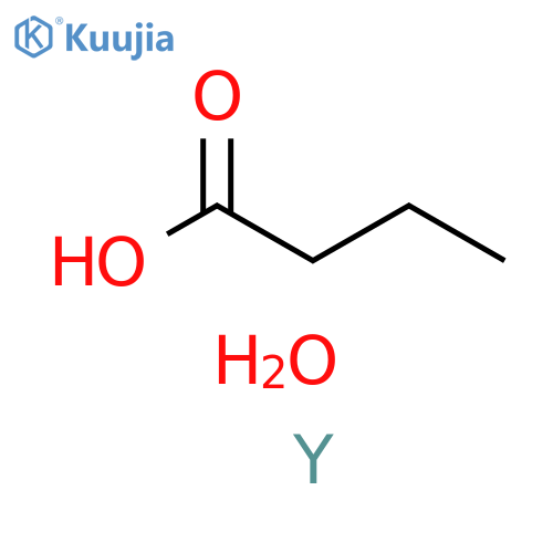 Butanoic acid, yttrium(3+) salt, dihydrate structure
