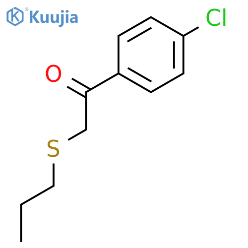 Ethanone, 1-(4-chlorophenyl)-2-(propylthio)- structure
