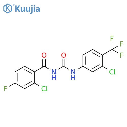 Benzamide,2-chloro-N-[[[3-chloro-4-(trifluoromethyl)phenyl]amino]carbonyl]-4-fluoro- structure