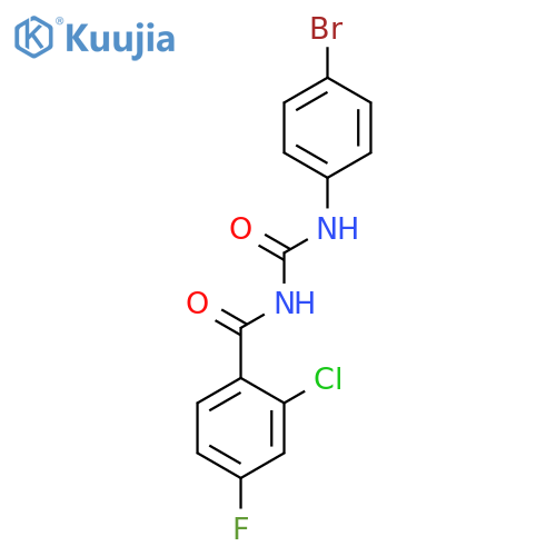 Benzamide, N-[[(4-bromophenyl)amino]carbonyl]-2-chloro-4-fluoro- structure