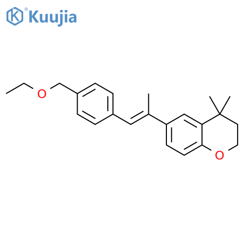 2H-1-Benzopyran, 6-[2-[4-(ethoxymethyl)phenyl]-1-methylethenyl]-3,4-dihydro-4,4-dimethyl-, (E)- (9CI) structure