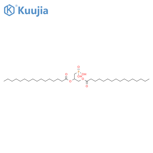 Hexadecanoic acid, 1,1'-[1-(phosphonomethyl)-1,2-ethanediyl] ester structure