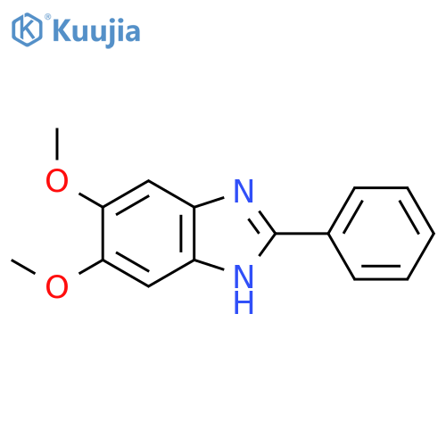 1H-Benzimidazole, 5,6-dimethoxy-2-phenyl- structure