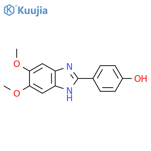 Phenol, 4-(5,6-dimethoxy-1H-benzimidazol-2-yl)- structure