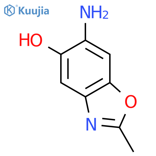5-Benzoxazolol, 6-amino-2-methyl- structure