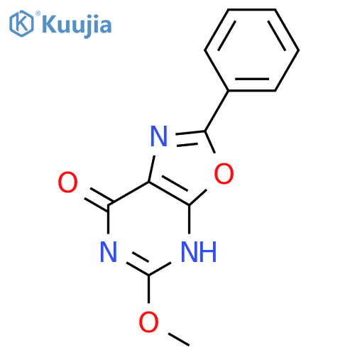 Oxazolo[5,4-d]pyrimidin-7(4H)-one, 5-methoxy-2-phenyl- structure