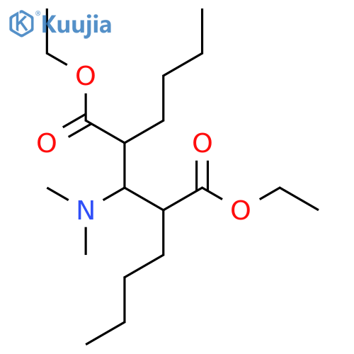 Pentanedioic acid, 2,4-dibutyl-3-(dimethylamino)-, diethyl ester structure