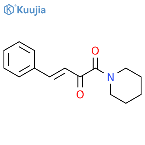 Piperidine, 1-(1,2-dioxo-4-phenyl-3-butenyl)- structure