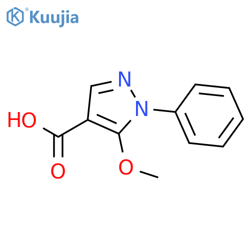 5-methoxy-1-phenyl-1H-pyrazole-4-carboxylic Acid structure