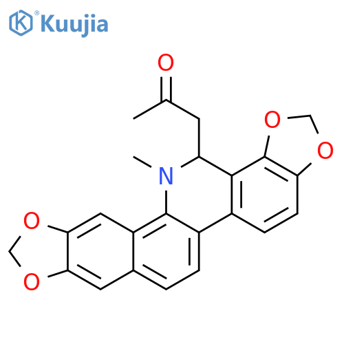 (+/-)-6-acetonyldihydrosanguinarine structure