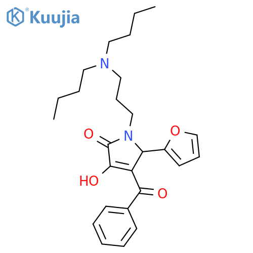 <br>4-Benzoyl-1-(3-dibutylamino-propyl)-5-furan-2-yl-3-hydroxy-1,5-dihydro-pyrr ol-2-one structure