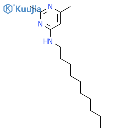 4-PYRIMIDINAMINE, N-DECYL-2,6-DIMETHYL- structure