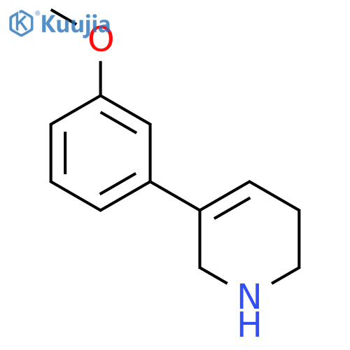 Pyridine, 1,2,3,6-tetrahydro-5-(3-methoxyphenyl)- structure