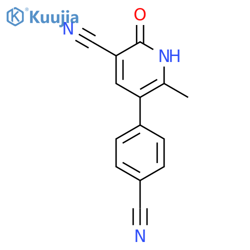 5-(4-Cyano-phenyl)-2-hydroxy-6-methyl-nicotinonitrile structure