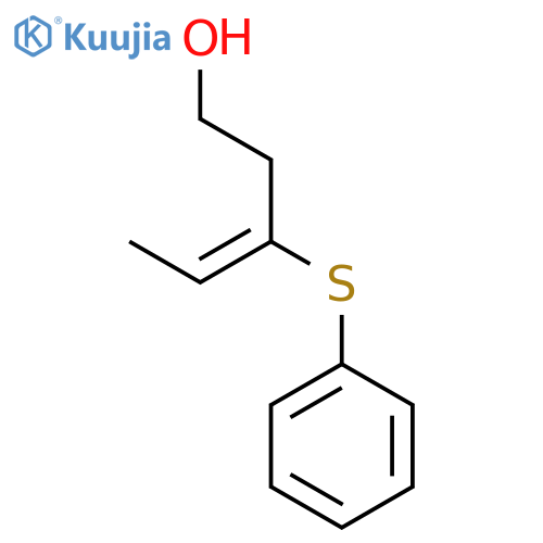 3-PENTEN-1-OL, 3-(PHENYLTHIO)- structure