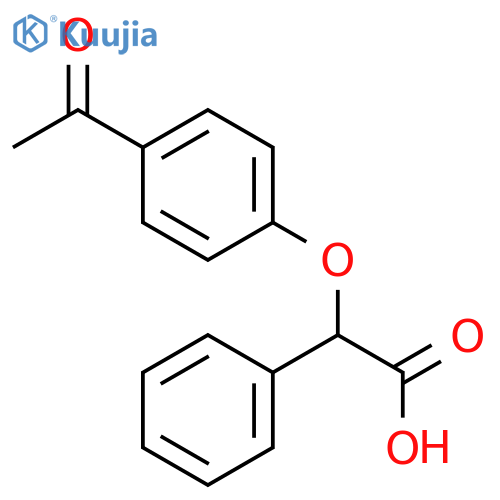 2-(4-Acetylphenoxy)-2-phenylacetic acid structure