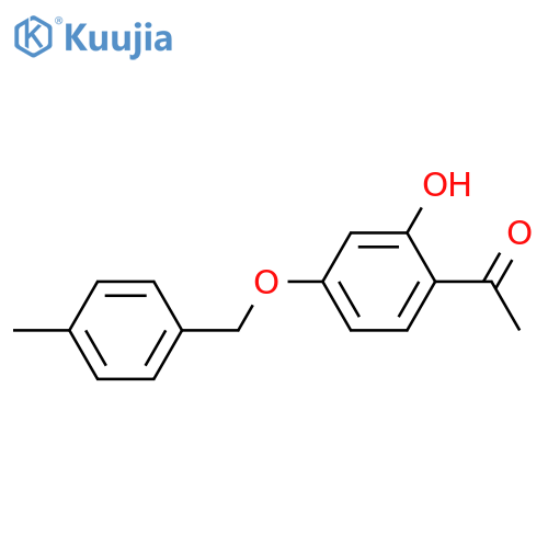 1-{2-Hydroxy-4-(4-methylbenzyl)oxyphenyl}-1-ethanone structure