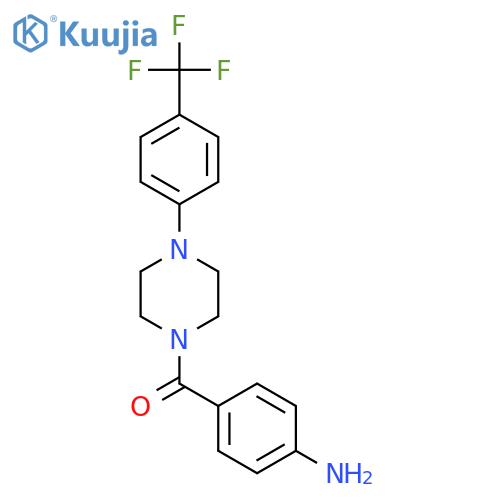 (4-Aminophenyl){4-4-(trifluoromethyl)phenyl-piperazino}methanone structure