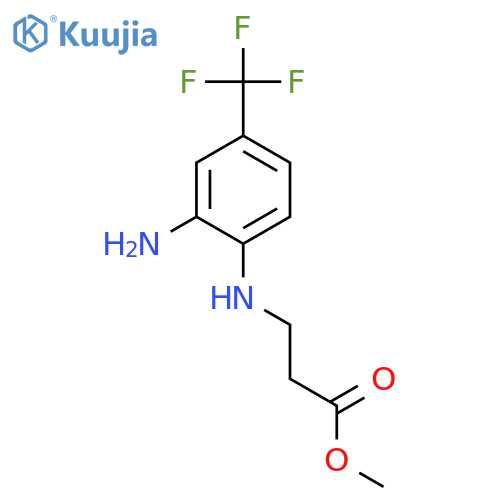 METHYL 3-[2-AMINO-4-(TRIFLUOROMETHYL)ANILINO]PROPANOATE structure
