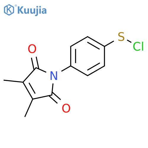Benzenesulfenyl chloride, 4-(2,5-dihydro-3,4-dimethyl-2,5-dioxo-1H-pyrrol-1-yl)- structure