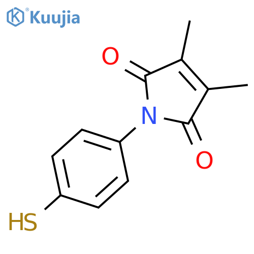 1H-Pyrrole-2,5-dione, 1-(4-mercaptophenyl)-3,4-dimethyl- structure