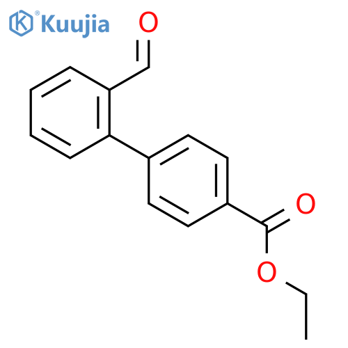 Ethyl 4-(2-formylphenyl)benzoate structure