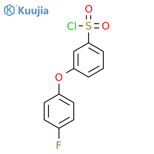 3-(4-fluorophenoxy)benzenesulfonyl chloride structure