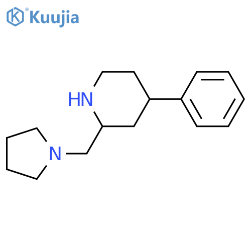4-Phenyl-2-pyrrolidin-1-ylmethyl-piperidine structure