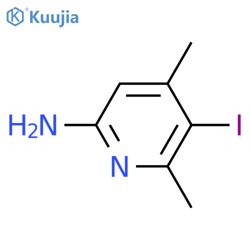 2-Amino-5-iodo-4,6-dimethylpyridine structure